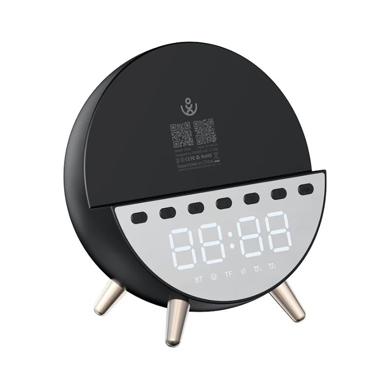 BMTL clock – enceinte Bluetooth réveil charge sans fil